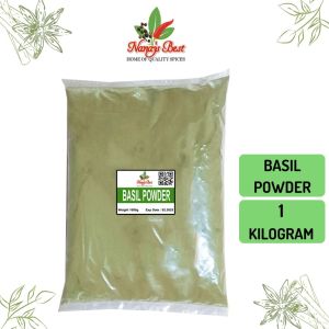 NanaysBest Basil Powder  1000 Grams | Basil Powder 1kg Dried Basil Powder Basil Leaves Powder Basil Leaves Ground 1kg