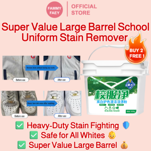 【FAMMY FAEY】Super Value Large Barrel School Uniform Cleaning Explosive Salt Infant White Clothes Yellowing Whitening Bleaching Agent Artifact Genuine校服去渍剂
