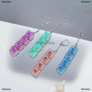 [COD] Abulaia 1 2 PCS Fidget Decompression Keyboard Silent Luminous Keyring Bag Pendant Stress Relief Toy Antistress Finger Keyboard Game Gift