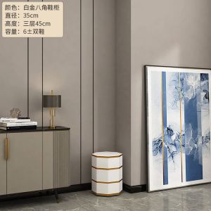 Rotating Shoe Cabinet Inligent ion Shoe Cabinet Outdoor Vertical Multi-Layer Home Shoe Cabinet Corner Living Room Shoe Rack