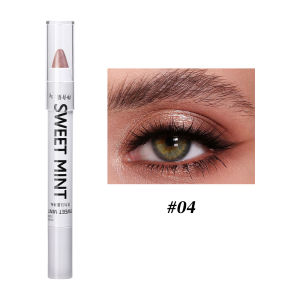 Lying Silkworm Highlighter Pen Pearlescent Matte White Eyeshadow Stick Brightening Pearl Eyeliner Waterproof Glitter Eye Shadow