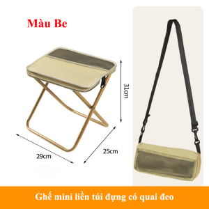 Có Thể Gập Lại Ba Lô Phân Gấp Di Động Có Túi Đựng Nhẹ Mini Dễ Dàng Mang Theo Ghế Ngoài Trời Cho Du Lịch