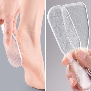 Y2K2 ที่ขัดเท้า ตะไบเท้ากระจกนาโน ชุดเครื่องมือดูแลเท้า โปร่งใส ที่ทำเล็บเท้าแบบแก้ว โปรเฟสชันแนล บดเท้าที่หื่น หินขัดสำหรับทำเล็บเท้า ผู้ชาย ผู้หญิง