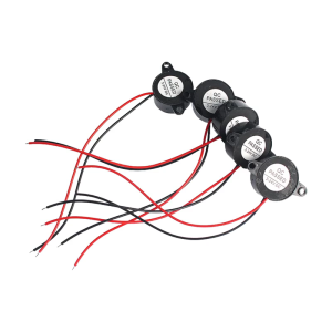 Pack of 5 Wide Voltage 3-24V Active Buzzers 85dB Sound Pressure 2312 Model Suitable for Automotive and DIY Electronics