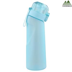【Chunkbass】Premium 650ML Sports Water Bottle with Scented Cup and Flavor Pods for Travel and Fitness