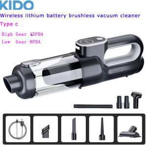 Kido Wireless Mini Car Vacuum Cleaner – Cordless Handheld Car Vacuum with Strong Suction for Wet & Dry Cleaning  Vehicle/Home/Office Pet Hair
