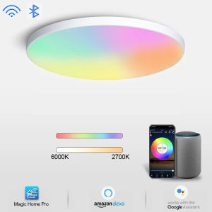 Đèn Trần LED Thông Minh Angelila Đèn Trần Gắn Bề Mặt 30W 12 Inch Tương Thích Với Ứng Dụng WiFi 2.4G Đèn Trần Led Thông Minh Có Thể Điều Khiển Với Alexa Google Home Cho Phòng Ngủ Phòng Trẻ Em