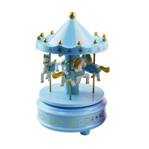 xpkQ Exquisite Design Carousel Music Carousel Easy Use Ferris Wheel Ornaments Painted Plastic Carousel Cake Accessories M1Y4T