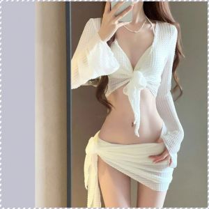 ชุดว่ายน้ำ เซ็กซี่ ป้องกันแสงแดด ระบายอากาศได้ บิกินี่ สง่างาม แฟชั่น ทนทาน ดูผอมลง