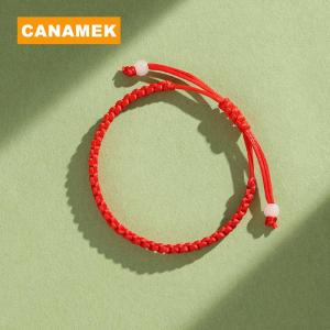 【CANAMEK】 1pc Simple Red String Braided Bracelet Lucky Kabbalah Bracelets For Protection Good Luck For Success Amulet Jewelry Decor