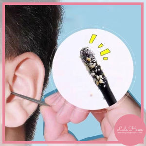 20Pcs Disposable Sticky Ear Swabs Pick Spiral Tips Wax Removal Sticky Head Ear Cleaning Tool Portable Travel Ourdoor 粘耳棒