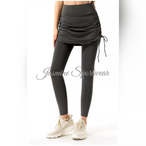 Jasmine Sportwear - Legging Rok Olahraga Tali Serut Senam Gym Fitness