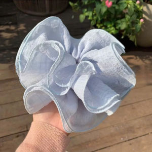 Scrunchies Cột Tóc Cỡ Lớn Nhiều Lớp Bồng Bềnh Retro Dễ Thương Size To