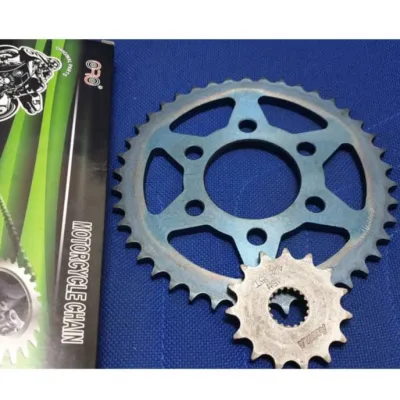 Benelli 150s - Chain 428H + Sprocket Gear Set FR + RR (14T 15T 16T + 40T 42T 46T+ Chain / Oring Chain) [ 14T - 46T -Standard ]