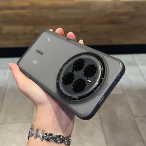 Case For Honor Magic 7 Pro 6 5 Lite 7Pro 5G Magic7 Pro 6Pro Phone Casing Back Cover Soft TPU Silicone Flexible Plating Transparent Clear Shockproof Bumper Acrylic Camera Lens Prote