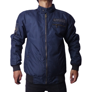 Jaket Bomber Pria Kicksoogar Zipper Casual Hijau
