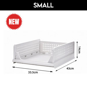 [1PC] Worthbuy Closet Organizer Storage Box Cabinet Drawer Basket Bakul Baju Multipurpose Stackable Clothes Storage