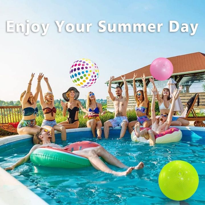 NOER Inflatable Design Inflatable Beach Ball Striped Pattern ...