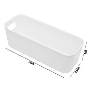 10pcs Large Size Plastic Storage Box Rectangular Desktop Organizer Bins Drawer Wardrobe Sorting Box for Underwear Socks Comestics Stationery Space Saver Box Multifunctional Household Storage Basket