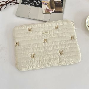 MYTHIS 11/13/15 inch Laptop Sleeve Case Bowknot Rabbit Tablet Protective Pouch Fashion Ultra Thin Laptop Bag