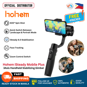 Hohem iSteady Mobile Plus Lightweight 3Axis Handheld Stabilizing Gimbal with 280g Max Payload 6 Compatible Size and Mobile App Controls for Smartphone Gimbal for streaming Gimbal for Recording Gimbal stabilizer for vlogging Accessory Selfie Tripod