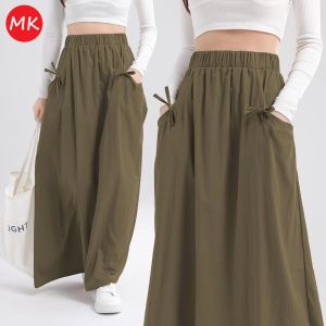 MK WOMEN CASUAL SKIRT Delina A Line Ribbon Cotton Polyester Women Skirt Skirt Perempuan [S8/225]