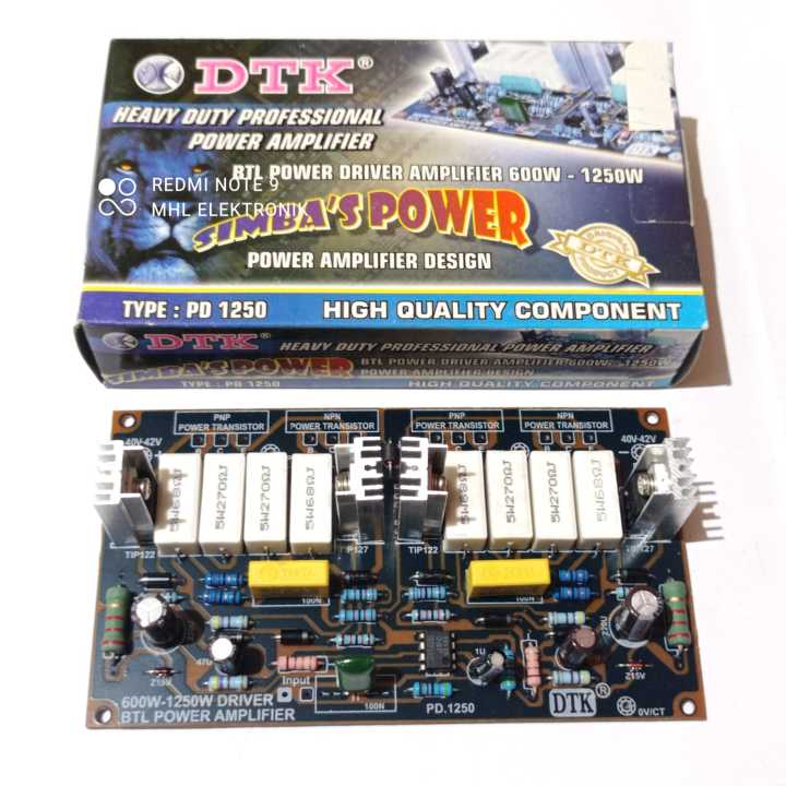 Simbas Power BTL Power Amplifier 600W-1250W DTK PD 1250 | Lazada Indonesia