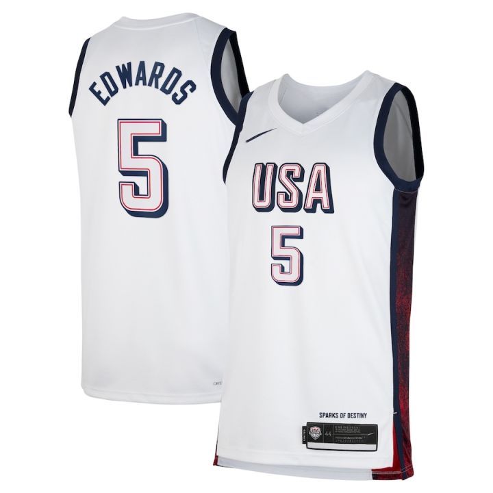 Original Men's 2024 Paris Olympic Team USA Jerseys White Lazada PH