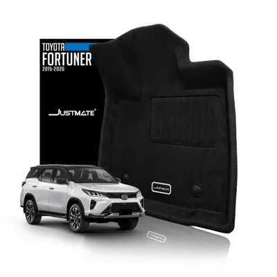 JUSTMATE TOYOTA พรมปูพื้นรถยนต์ FORTUNER 2015 - 2026 (Fullset)