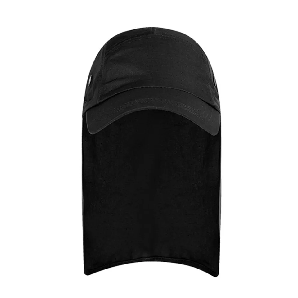 thumbnail image 2 of Unisex Sun Visor Hat With Ear & Neck Flap - Adjustable, Breathable Cotton For Camping, Hiking, Fishing 2 of 12