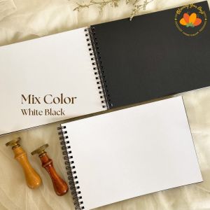 Scrapbook A5 Polos mix warna Scrapbook Album hitam buku scrapbook journaling album foto A5 Aesthetic Album vintage buku catatan story book kado anniversary valentine cowok cewek murah