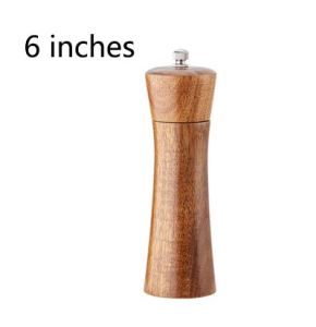 Wood Noble Workmanship Spice Salt Pepper Mill Adjustable Ceramic Grinder Kitchen Cooking Tools Cheese