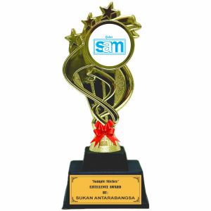 Plastic Trophy ACC1280 Screw Medal (Hadiah Sukan Sekolah Dan Anugerah Cemerlang) Piala Cenderahati.