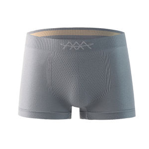 IELGY ขนาดใหญ่กางเกงในผู้ชายกลางเอวสี่มุมสูงยืด Breathable เหงื่อ-กางเกงบ็อกเซอร์กางเกง