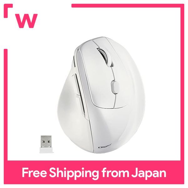 Nakabayashi Digio2เมาส์สรีรศาสตร์ความเร็วสูงเลื่อนไร้สาย5ปุ่ม Z8755สี ...
