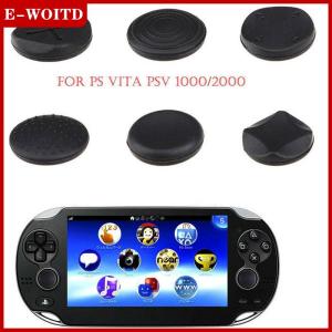 【E-WOITD】 6pcs ซิลิโคน Analog Controller Thumb Stick thumbstick ฝาครอบป้องกันสำหรับ Sony PlayStation PSVita PS Vita 1000 2000