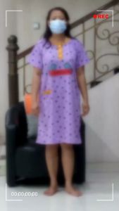 Daster Kaos Wanita Standart NB KAOS TEBAL KANCING 3 BUSUI Ada Kantong Satu Twin Cat BB Max 70KG