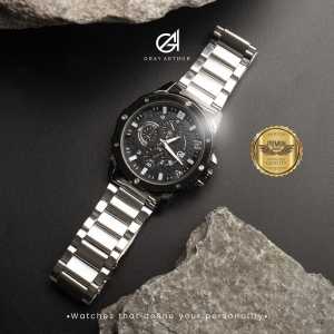 [PROMO] PREMIUM WATCH ORIGINAL Jam Tangan Kasual ANALOG Mewah GRAY ARTHUR 2240 New Series PRIA Terlaris Tali RANTAI STAINLESS STEEL Diameter : 47 cm TANGGAL AKTIF✅ CHRONO VARIASI (OFF) Free BOX Dan BATERAI Cadangan WATER RESIST 100 M {TAHAN AIR}✅BERENANG