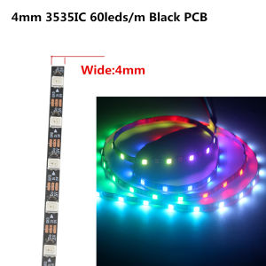 Dải Đèn Led DC 5V Hẹp 4Mm 5Mm 8Mm WS2812B WS2812 5050 3535 RGB Dải Pixel Địa Chỉ Riêng 1M 2M