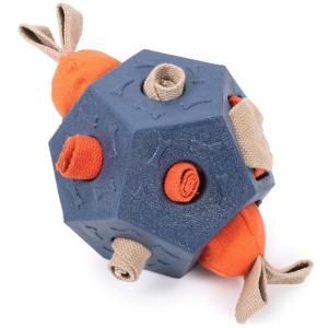 Squeaky Slow Feeder Puzzle Toy For Dog Mentally Stimulation Chewing Toy With Treats Bag for Indoor Pet Entertainment