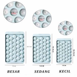 Cetakan Es Batu Jumbo / Cetakan Puding Jelly Bentuk Telur 33 Bulatan / Cetakan Serbaguna / Cetakan Bulat / Cetakan Plastik Es Batu Viral Tempat Cetakan Es Batu / Cetakan Jelly Ball Murah