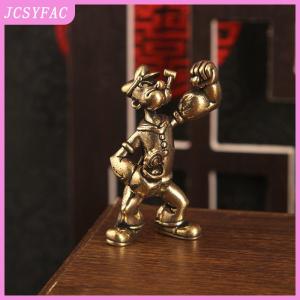 JCSYFAC 1 2PCS Popeye The Sailor Man Figure Brass Home Decor Office Desk Tea Table Art Ornaments Decorative Car Home Desktop Accessories