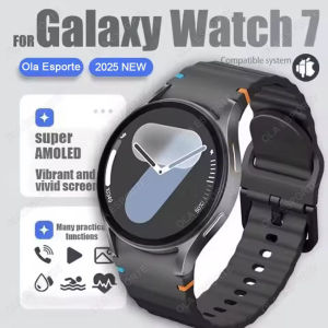 (HD1)2025 for Samsung Galaxy Watch 7 GPS Tracking Smartwatch Health Monitoring BT Call Sports Smartwatch  2025 untuk Samsung Galaxy Watch 7 Jam Tangan Pintar GPS Pemantauan Kesihatan Panggilan Pintar Sukan