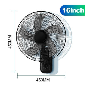 16 inch Wall Fan Electric Fan 5 Blades 3-Speed Adjustment Strong Wind Smart Remote Control
