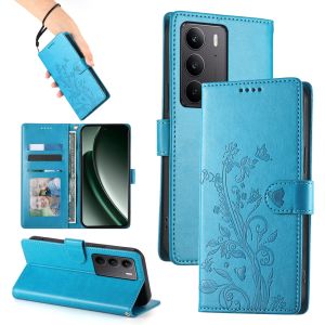 Case For OPPO Realme C75 C85 Pro C65 C55 C35 C25S C25 C15 C12 Lucky Flower Magnetic Leather Wallet Card Slot Flip Case Casing