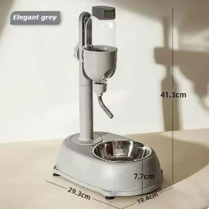 EW Dog and Cat Water Dispenser with Vertical Pole Hanging and Suction Cup for Small Breed Pets