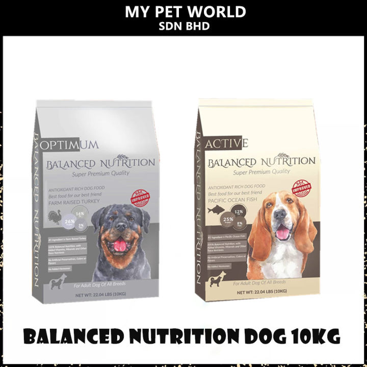 Balanced nutrition dog food best sale