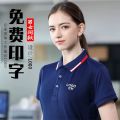 Workwear for Summer T T-shirt   Custom Factory Short Sleeve Turn-down Collar High-end Advertising Shirt   Custom Workwear Printing LOGO. 