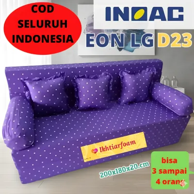 Sofa Bed Inoac EON LG D23 Ukuran 200x180x20 cm - Garansi Anti Kempes 10 Tahun