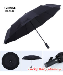 12 Ribs Automatic Umbrella Super Windproof Large Umbrella Auto Open Close Excellent Water Repellency/Rainbow